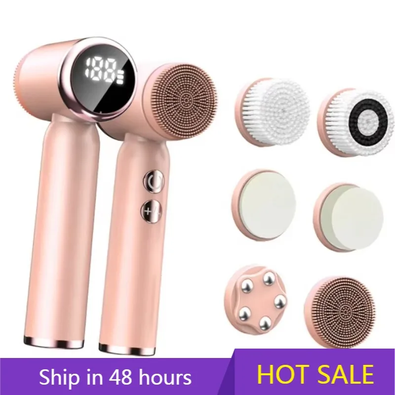 

YTYIN Hot&Cold Portable Electric Silicone Face Scrubber Deep Cleaning Facial Cleansing Brush