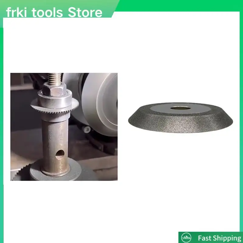 

Diamond Grinding Wheel Bevel Wheel Sharpener Electroplating 100 Mm Diameter 20 Inner Hole 45 Degrees 200 Mesh-A79G