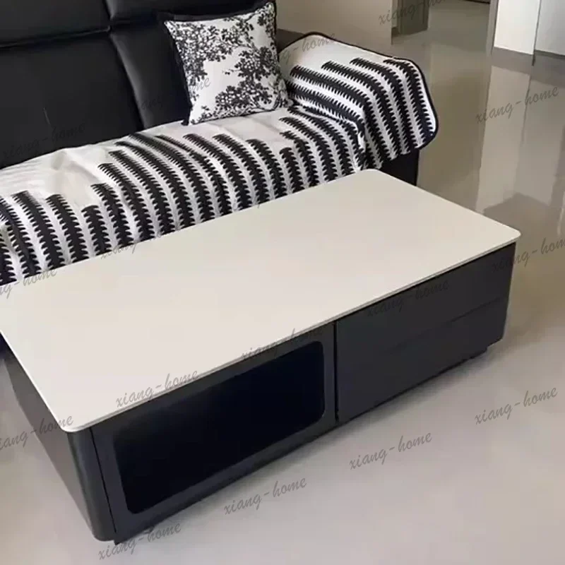 YJ Minimalist Classic Coffee Table Rectangle Modern Nordic Elegant Coffee Table Universal Rustic Table Basse Design Home Furnitu