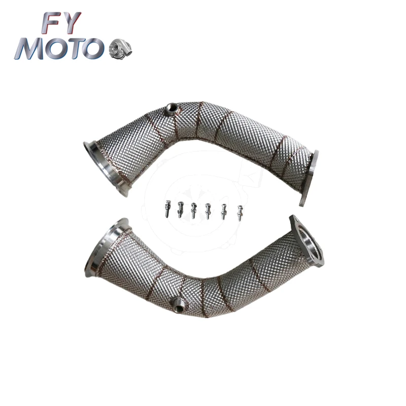 

Exhaust Downpipe For AUDI RS4 B9 RS5 F5 2.9T 18-19 LHD With Heat Shield