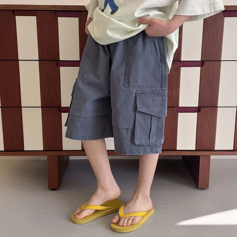 

Шорты для мальчиков, лето 2026, новые детские бриджи, повседневные брюки для мальчиков, модный детский тренд