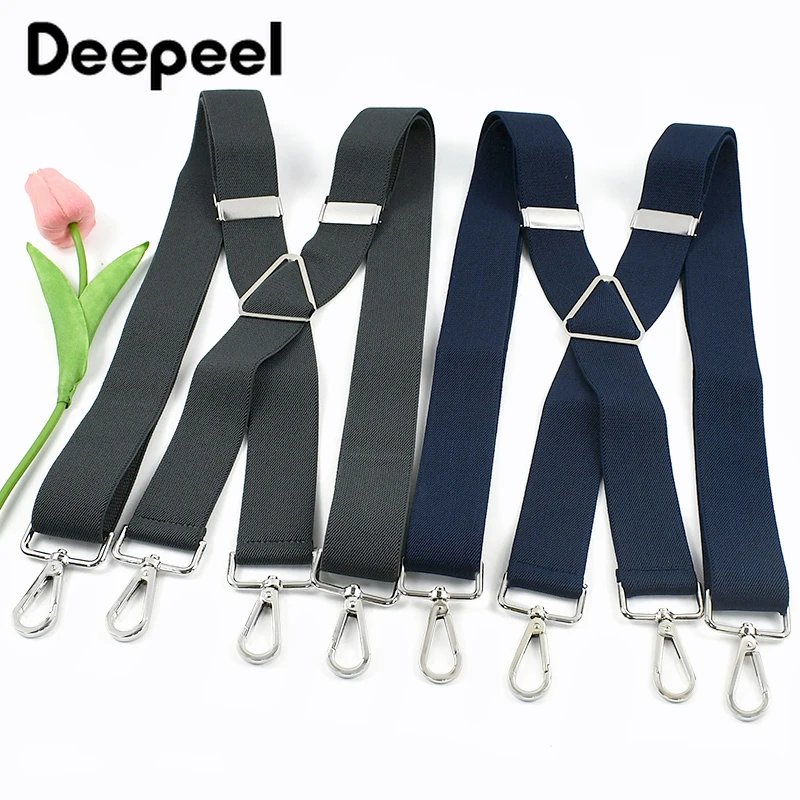 1 шт. 3,5*120 см мужские подтяжки металлические 4 зажима карабин пряжка регулируемый ремень для взрослых мужские подтяжки бандаж брюки аксессуары
