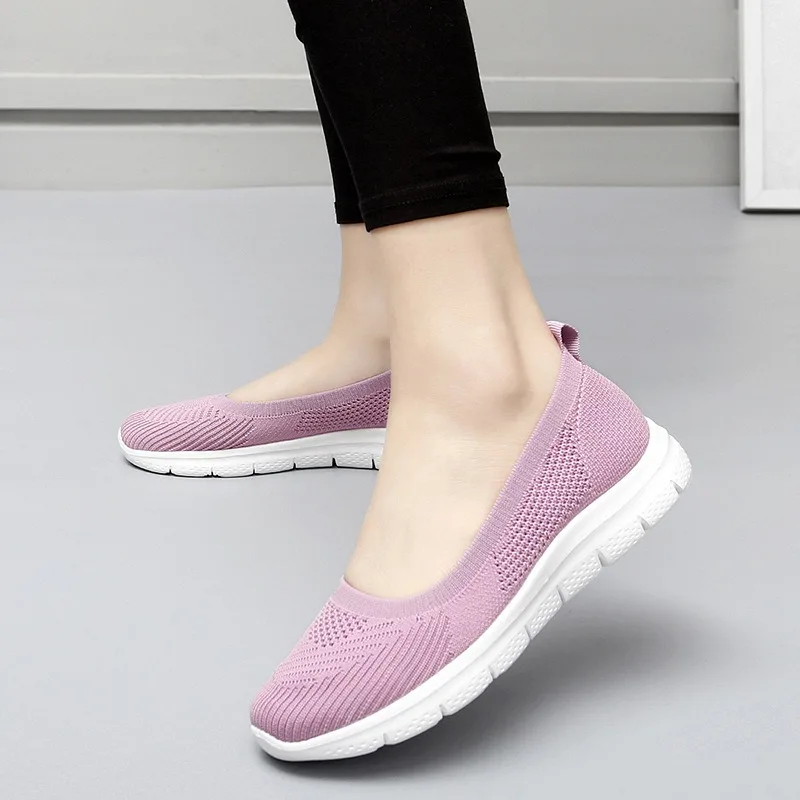 Women Sneakers Fashion Socks Shoes Casual White Sneakers Summer Knitted Vulcanized Sport Shoes Ladies Trainers Tenis Feminino