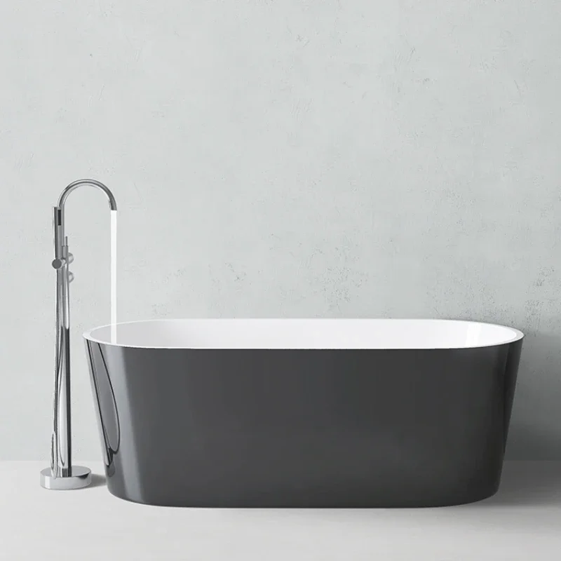 

Home acrylic independent bathtub with thin edge deep bathtub