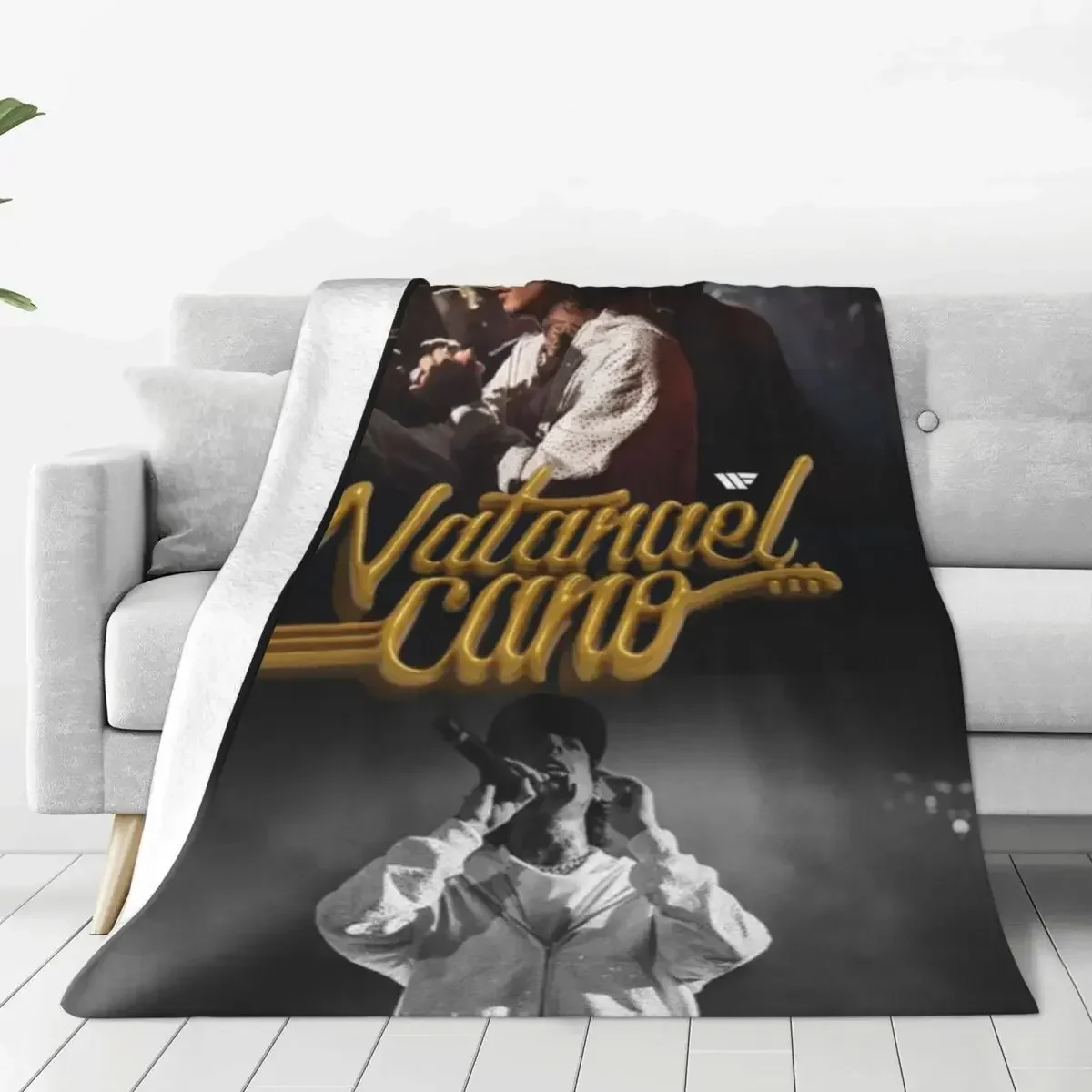 

N-Natanael Canos Flannel Blankets Musician Tour Concert Soft Bedding Throws for Chair Sofa Bed Travel Bedspread Sofa Bed Cover