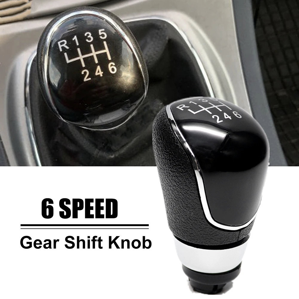 

5/6 Speed Gear Shift Knob PU Leather Plastic For Ford For Focus For Mondeo MK2 MK3 For Fiesta Lever Arm Headball Car Accessories