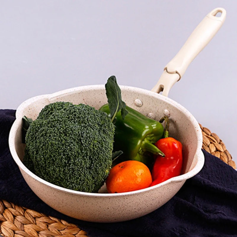 กระทะก้นหนากระทะอเนกประสงค์ไม่ติดกระทะก้นลึกกระทะก้นใหญ่20ซม.