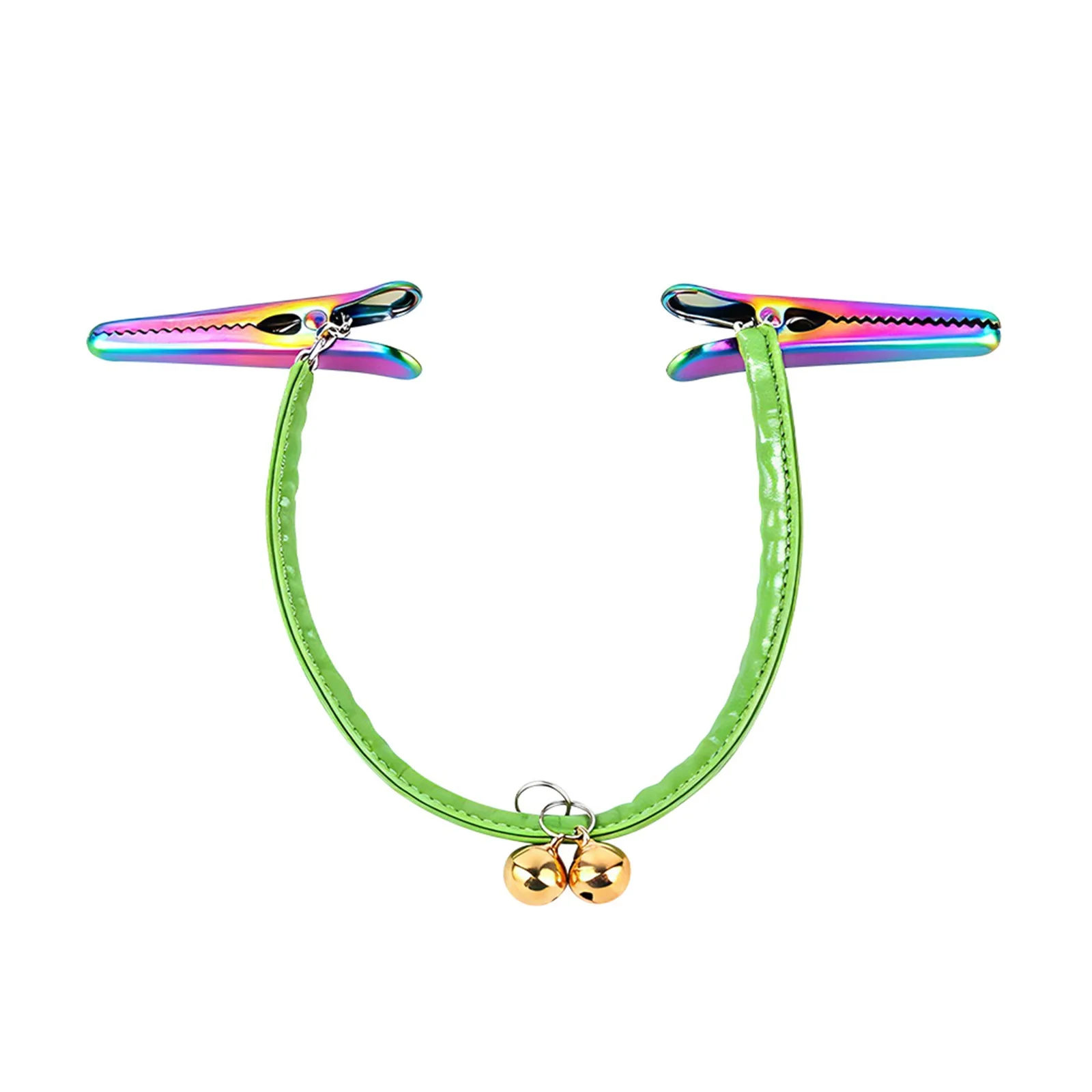 New Rope Bondage Nipple Clamps with Jingle Bells – Couples Flirt & Training, Adult Sex Toy & Adult Game view 3