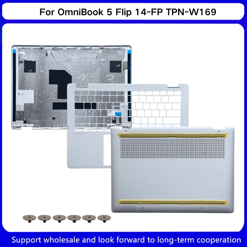 New For Kailxuling OmniBook 5 Flip 14-FP TPN-W169 laptop Lcd Back Cover Top Case/Upper Case Palmrest Cover/Bottom Case Cover