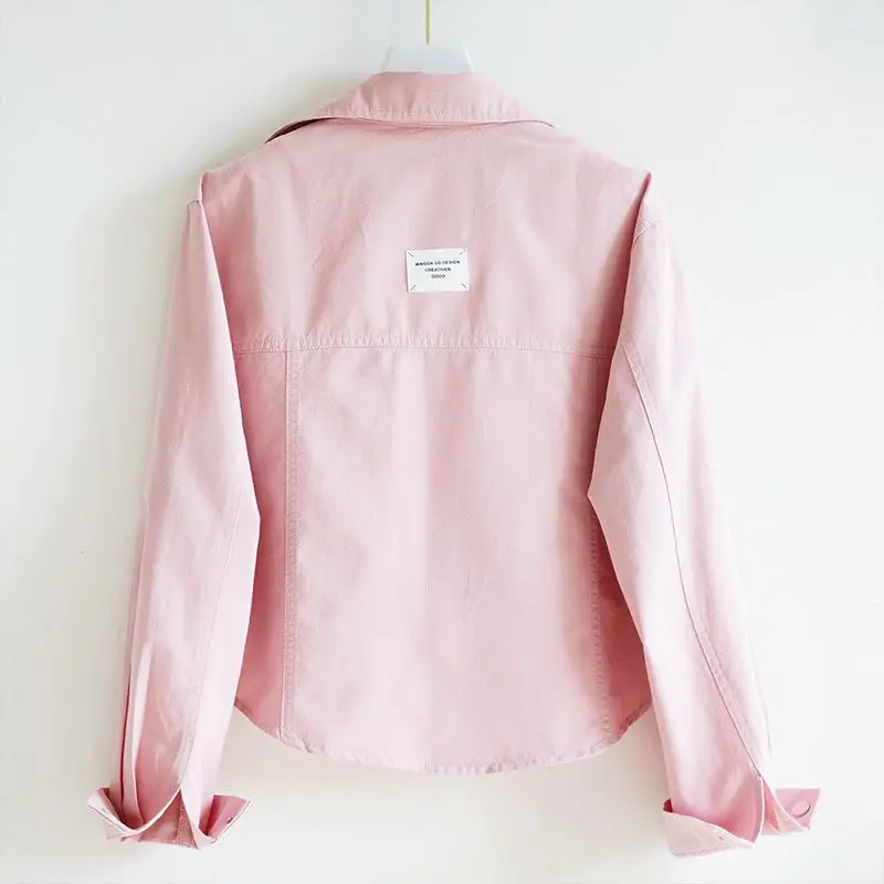 Chaquetas cortas versátiles para mujer, camisa fina con escote Corazón y reducción de edad, Top de moda coreana, novedad de 2024