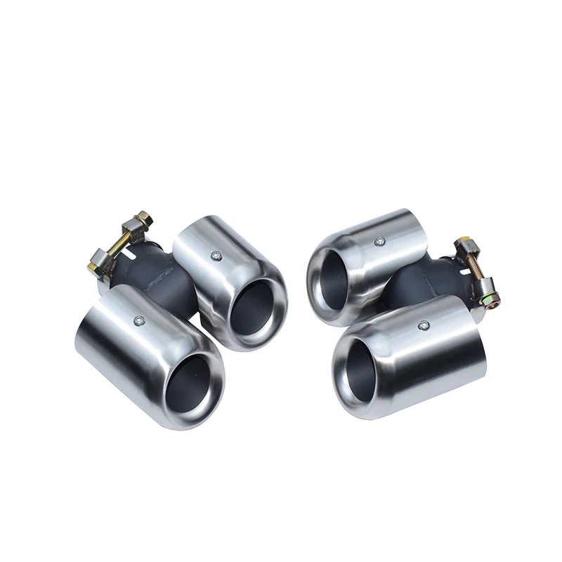 For Land Rover Defender 90 110 130 Exhaust Tip 2020-2024 Rear Muffler Tail Pipe Stainless Steel Wire Drawing Four Outlet