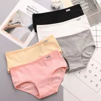 7Pcs/Lot Women's Panties Cotton Plus Size Underwear Girls Briefs Breathable Solid Color Panty Underpant Female Lingerie M-4XL 4