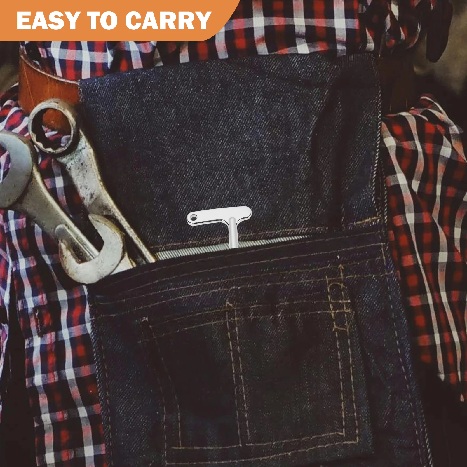 

Elevator Triangular Spanner Key Stainless Steel Universal Door Tool Compact Design for Emergency and Maintenance Use