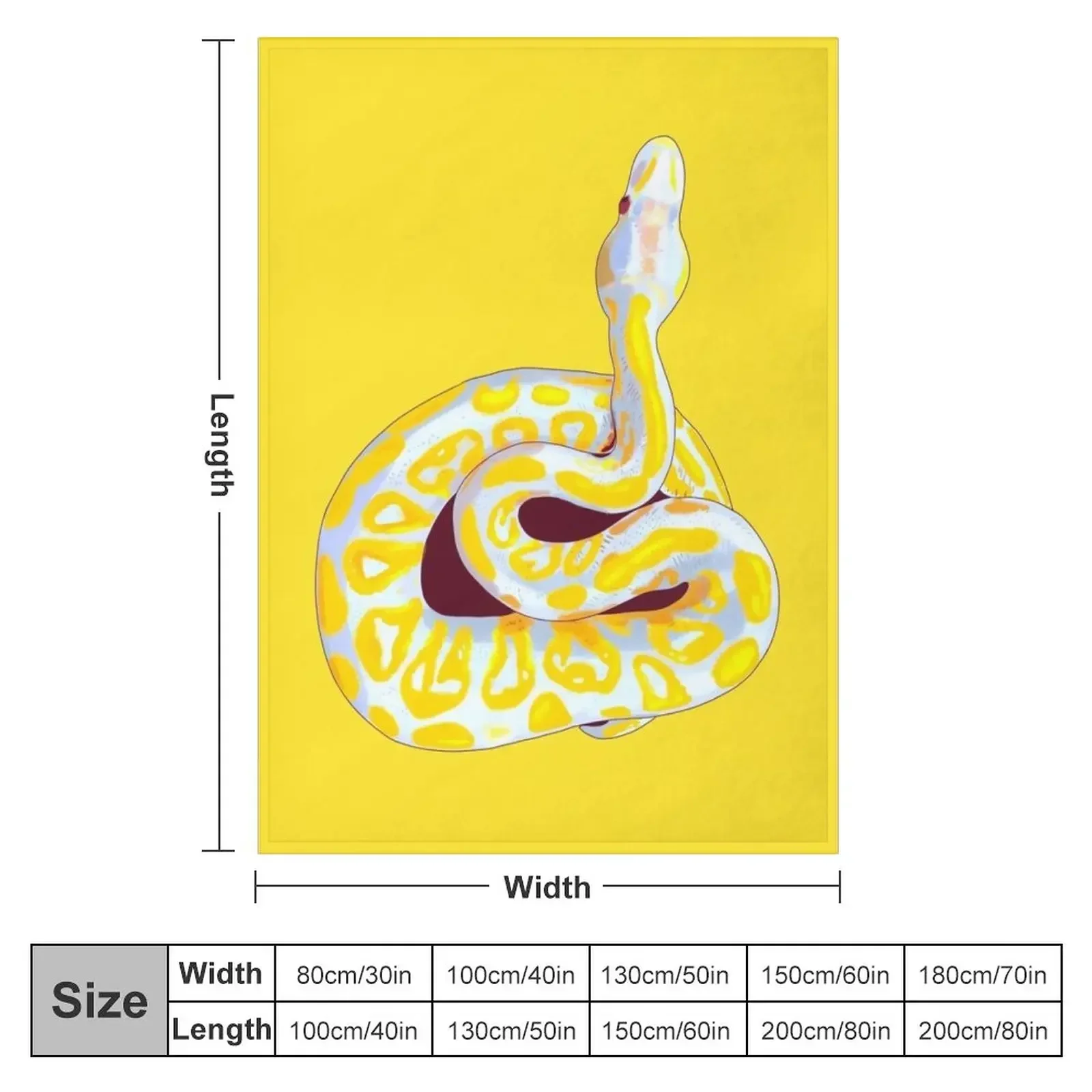 Albino snake Throw Blanket Soft Beds Plaid Soft Giant Sofa Blankets