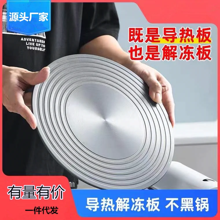 Kitchen gas range, gas range, heat conduction plate, quick thawing plate, thawing plate, enamel pot, anti burning, black heat