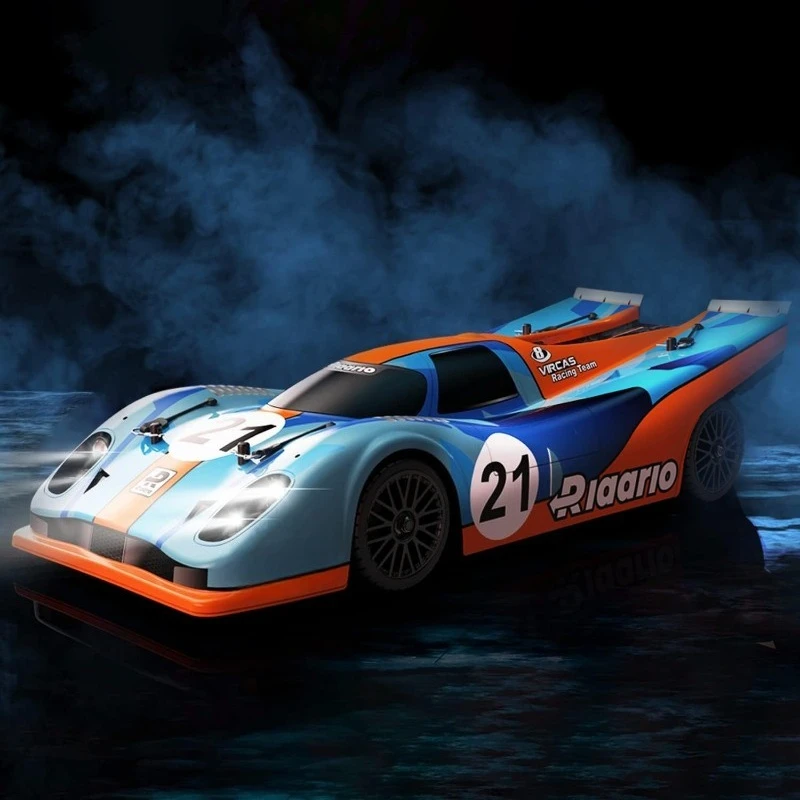 1/10 AK-917 سيارات RC سريعة بدون فرش للبالغين، ماكس 75 ميل في الساعة هواية كهربائية على الطرق RTR مع أجهزة معدنية 9 كجم، محرك 3650 4300 كيلو فولت