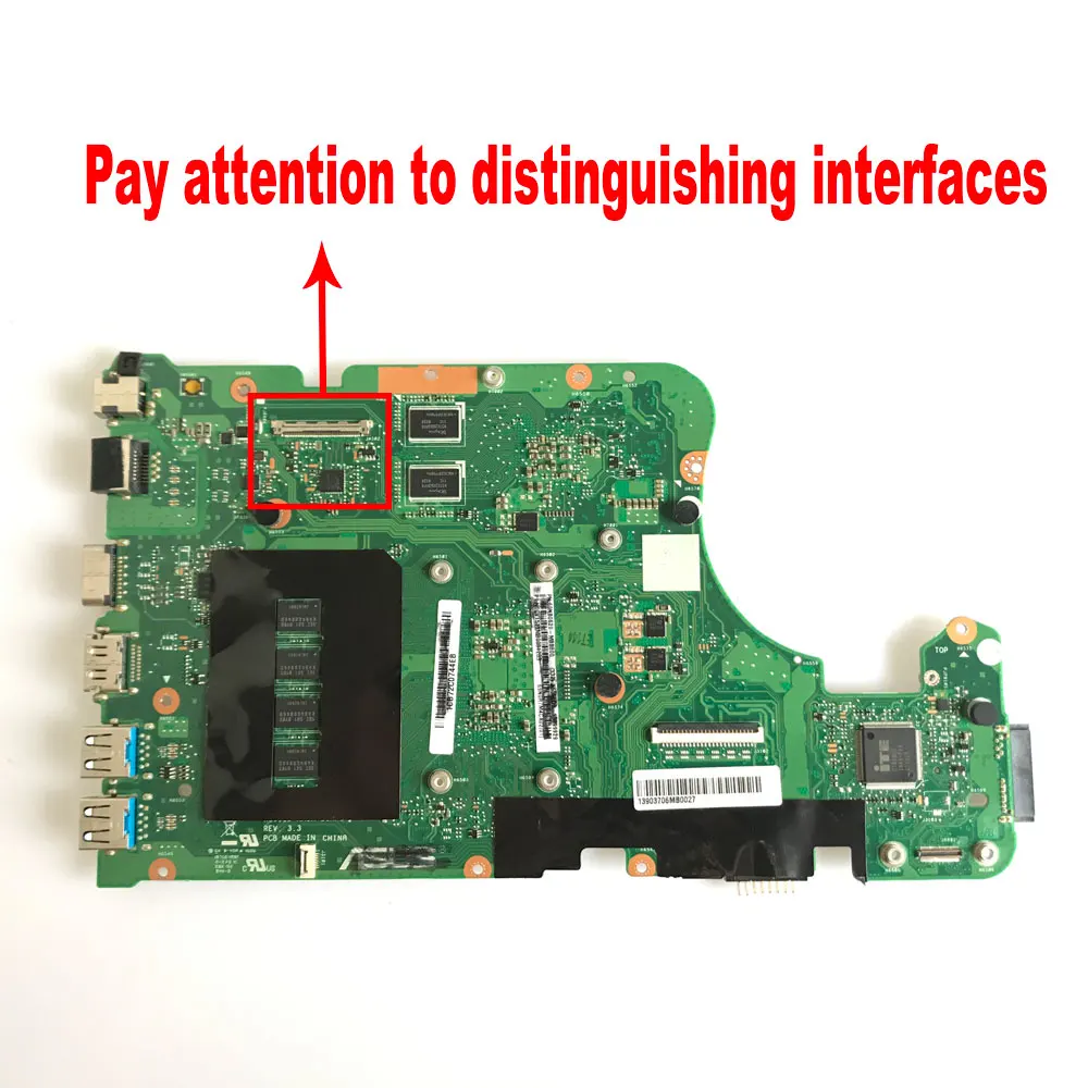 X555LD REV: 2,0 3,3 3,6 с процессором i3 i5 i7 для ASUS X555LN X555LP X555LB X555LJ X555LF материнская плата ноутбука 4G-RAM DDR3 протестирована