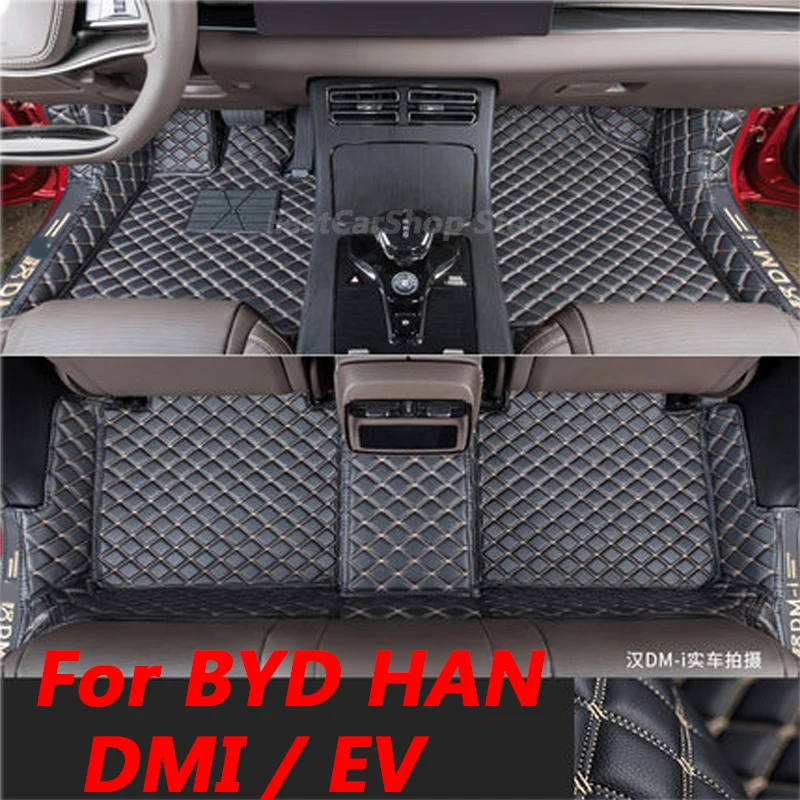 

For BYD HAN DMI DM EV 2020 2021 2022 Car Dust-proof Foot Mat Floor Wire Mats Rug Covers Auto Pads Interior Mat Accessories