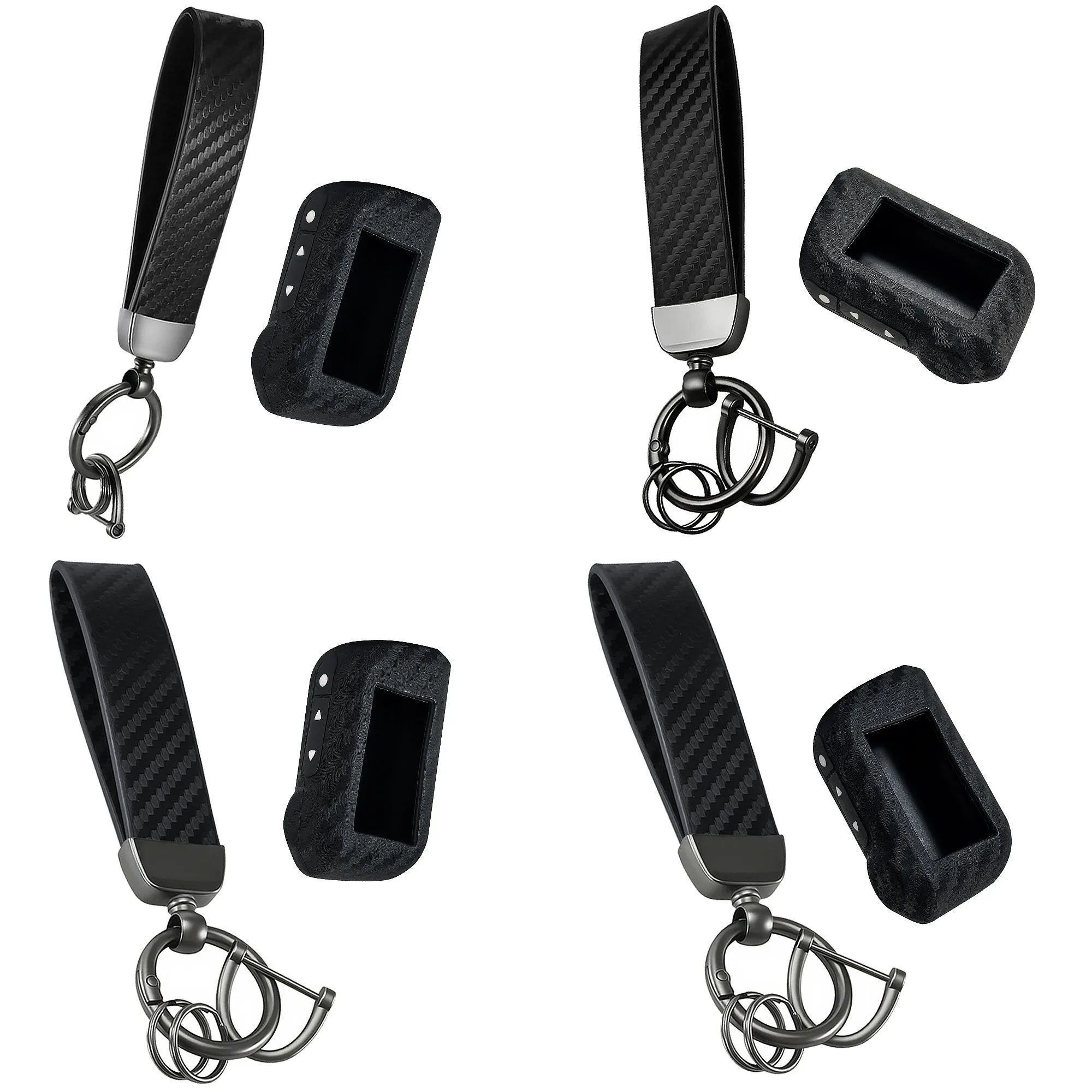 New High Quality Silicone Car Key Case for Starline A93 A63 Russian Version Two Way Car Alarm LCD Remote Controller Fob Cover
