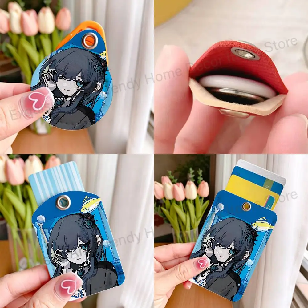 Cute Singer A-Ado Album Holder Keychain For  Work Card Bank Business Holder Student Card Protective Case Bus Card