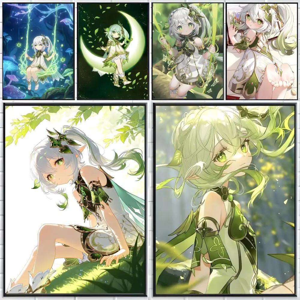 Fantasy Game G-Genshin Impact Nahida Poster Distinct Home Decor Concepts Chic Indoor Art Pieces