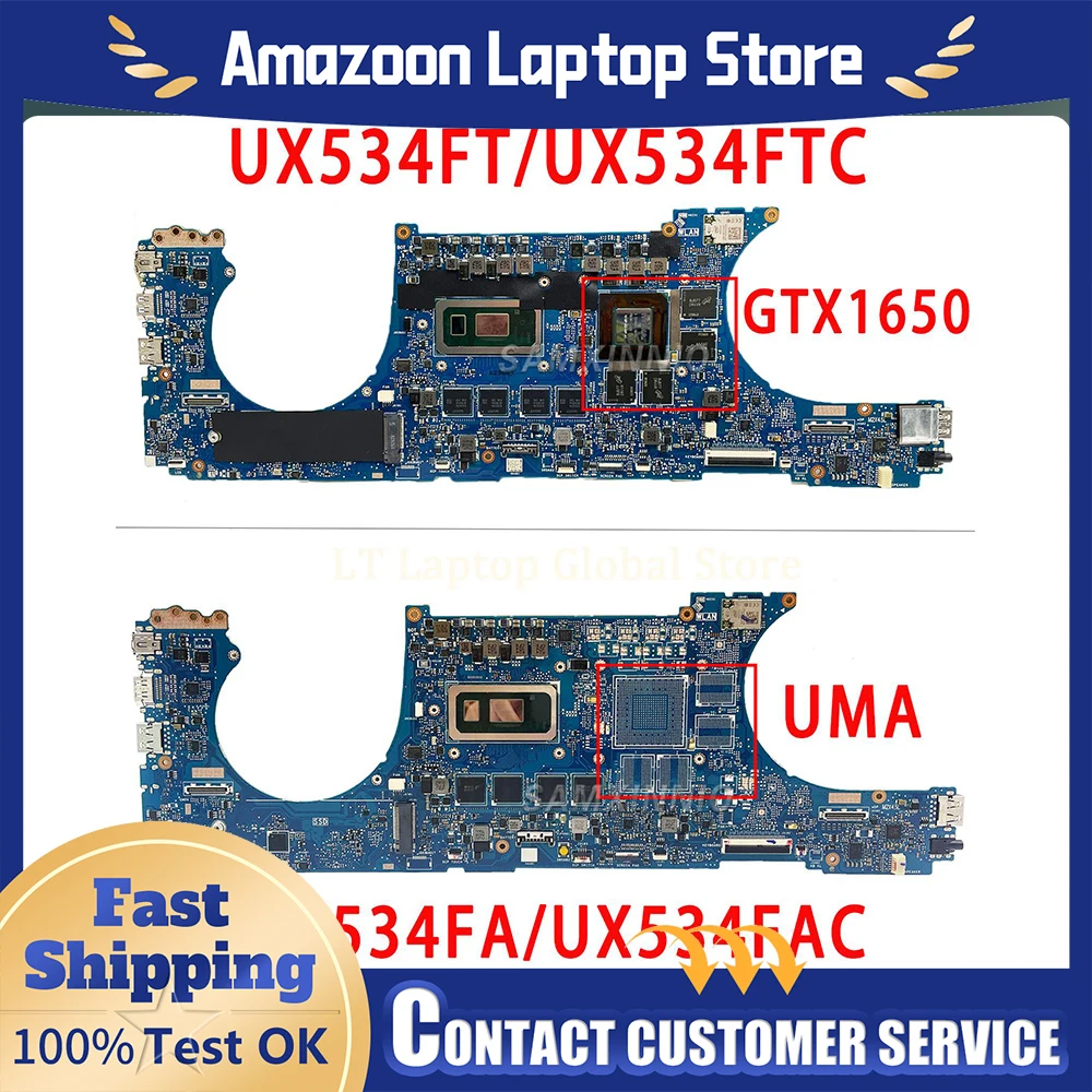 

For ASUS Motherboard Zenbook BX534FA BX534FAC BX533FAC RX534FAC UX534FB UX534FC UX534FTC UX534FAR UX534FT 100% tested