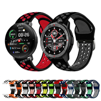 22mm 20mm Band For Mibro Watch X1 Smartwatch Silicone Sport Bracelet For Mibro Lite2/Lite 3 Pro/C3 C2/A1 A2/T2/Color Men Strap
