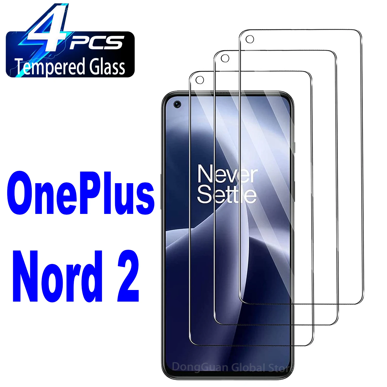 

2/4Pcs Tempered Glass For OnePlus Nord 2 Nord2 5G Screen Protector Glass Film