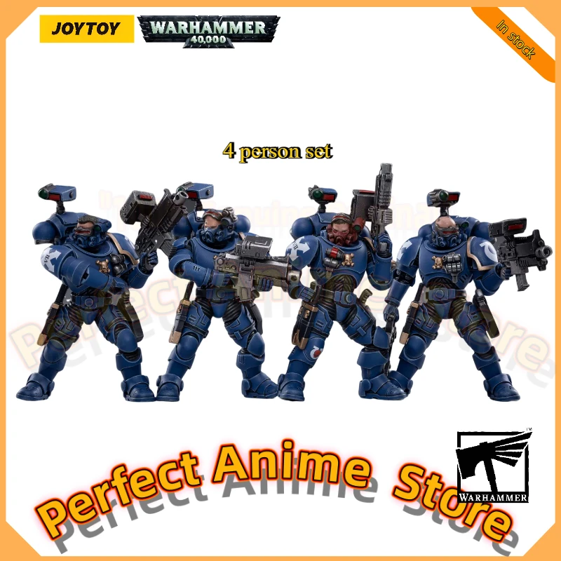 JOYTOY Dark Source Warhammer Warhammer 40K 1/18 Ultramarine VSM Invader 4-Person Set Movable Soldiers Gift Collection