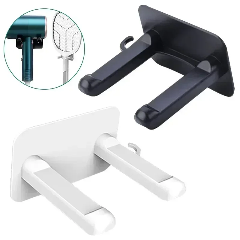 Hair Dryer Holder Stand Saving Space Punch-Free Wall Mounted Hair Dryer Storage Rack Bracket for Dysons Bathroom Organizer