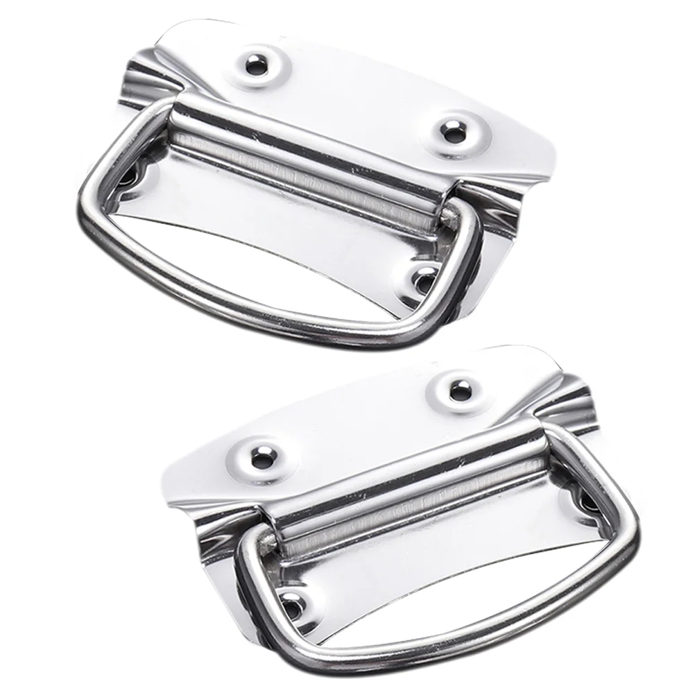 2 Pcs Luggage Handle Precision Craftsmanship Foldable Boat Hatch Hardware Easy Install Lightweight Comfort Grip