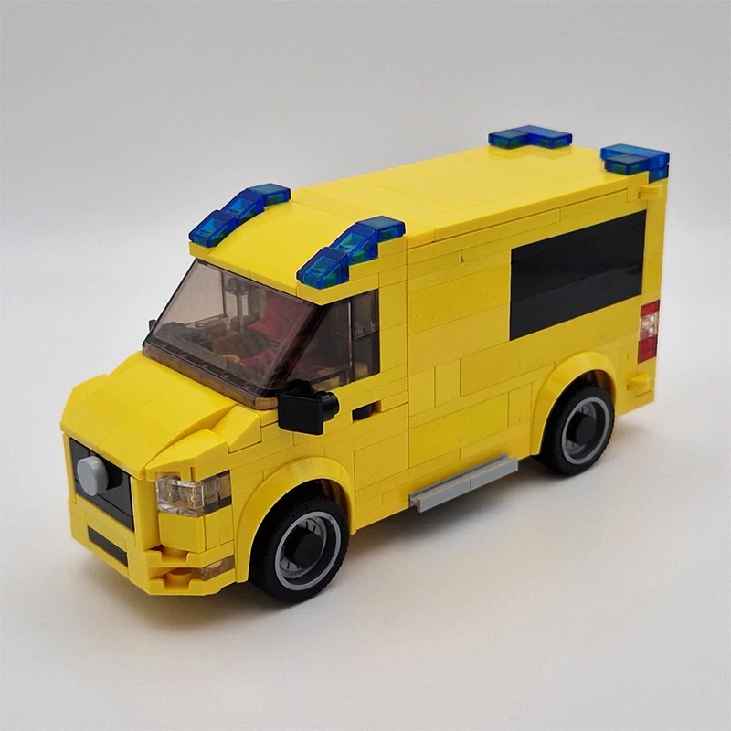 City Series MOC Bricks Rotterdam Ambulance Building Block Model Kits DIY Puzzle Assembling Display Toys Christmas Gift