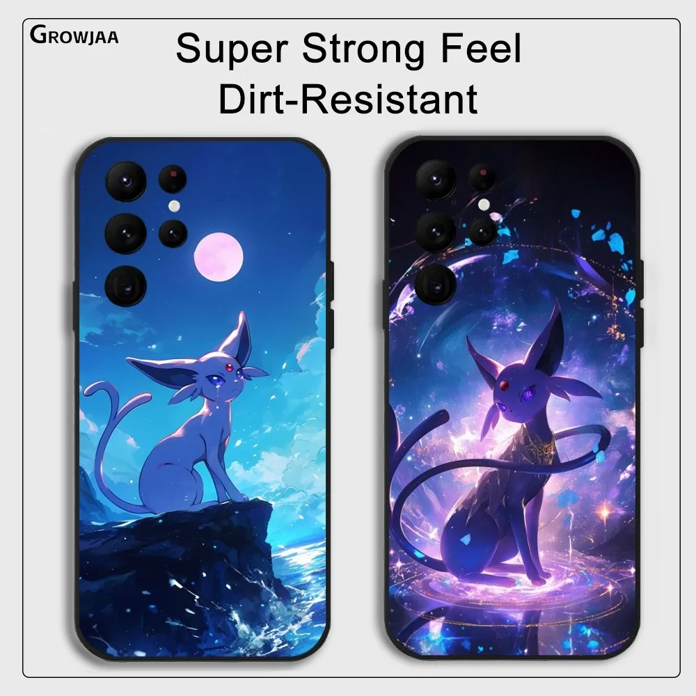 

MINISO Pokemon Zevee Phone Case For Samsung Galaxy S25 S24 S22 S23 Ultra S21 S20 Plus 5G Protective Silicone Funda