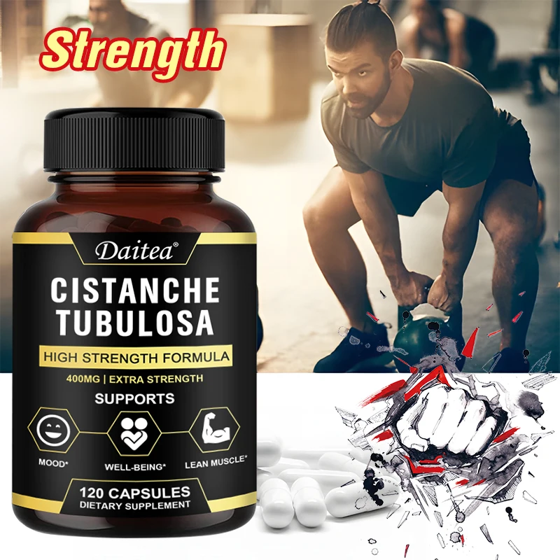 

Cistanche Tubulosa Extract 400 Mg, Strengthen The Body, Improve Endurance, Muscle Health, Gluten-free, Non-GMO