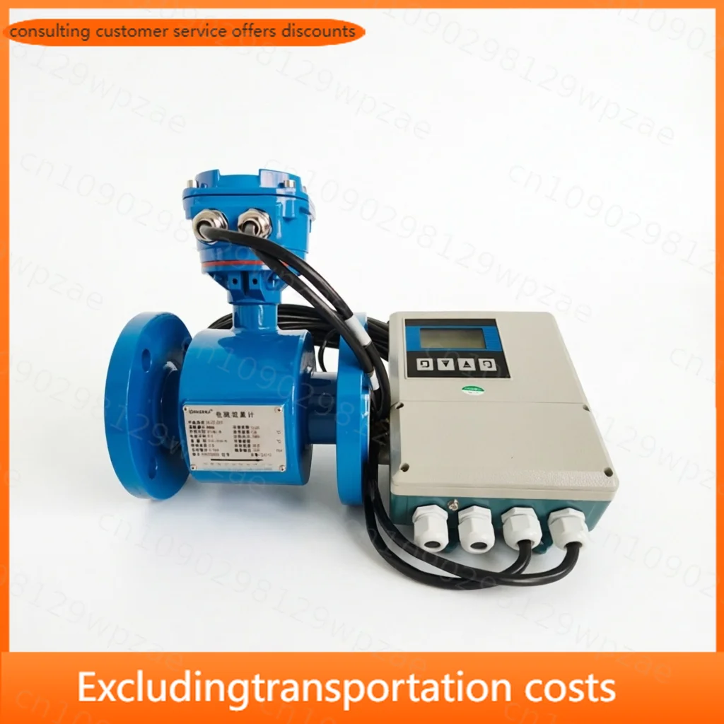 High-Precision Bi-Directional Electromagnetic Flowmeter Liquid Water/Fluid LCD +/-0.05% Accuracy Aluminum Alloy Stainless Steel