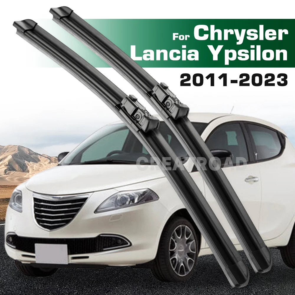 GREATROAD Wiper LHD&RHD Front Wiper Blades Set For Chrysler Lancia Ypsilon MK3 2011 - 2023 Windshield Windscreen Window 24