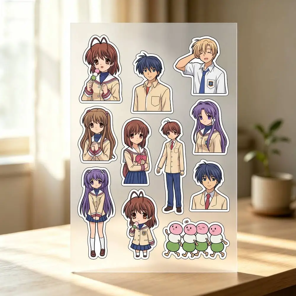 Popular Anime C-CLANNAD Stickers Auto Body Bumper Windows Motorcycle Laptop Walls Vinyl Decal Car Tuning Accessories