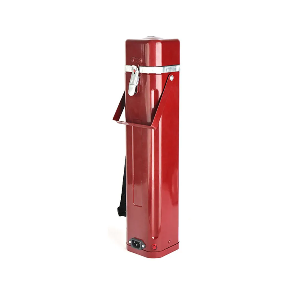 Red Aluminum Welding Rod Holder 1.55KG Capacity Insulated Storage Box With Temperature Control For Electrode Drying Tool