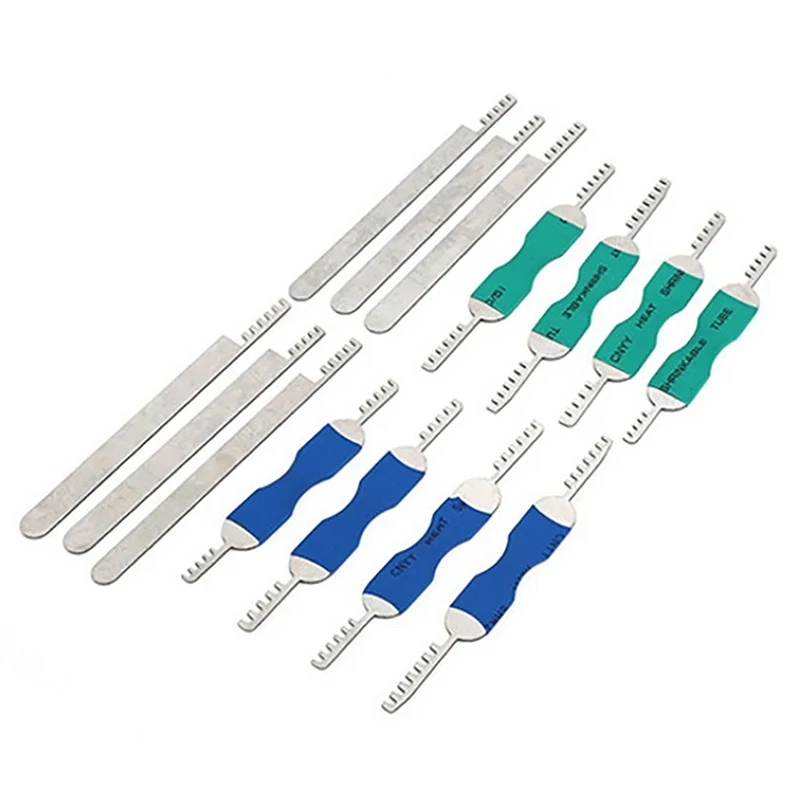 7PCS Portable Pick Combs For Firefighting Stainless Steel Comb Lock 7in1 Full Set Repair Tool Bypass Method Lock Tools