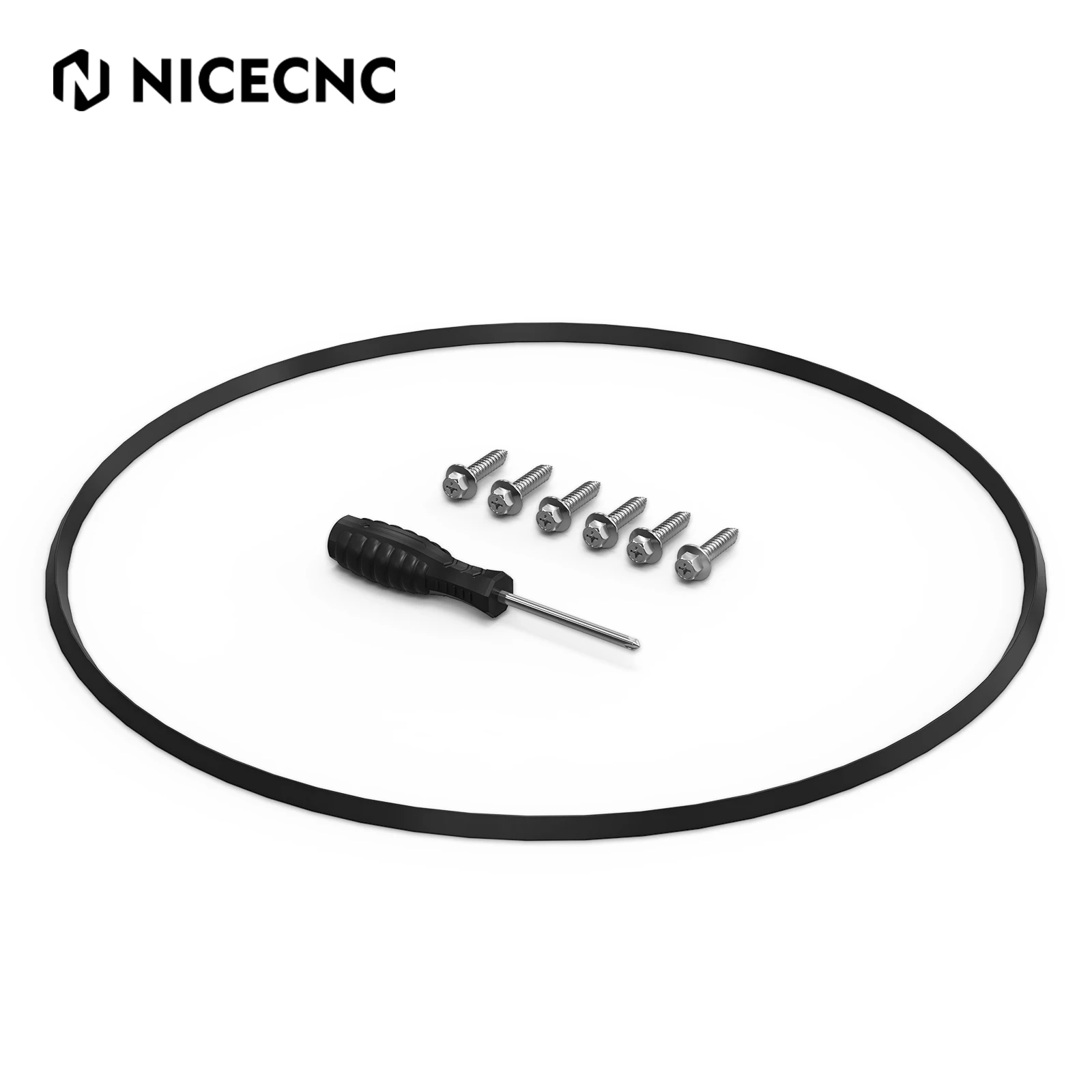 NICECNC EPDM Rubber UTV Clutch Cover Gasket For Polaris General XP 1000 Ranger Crew 570 900 RZR 570 900 5526449 or 5521831
