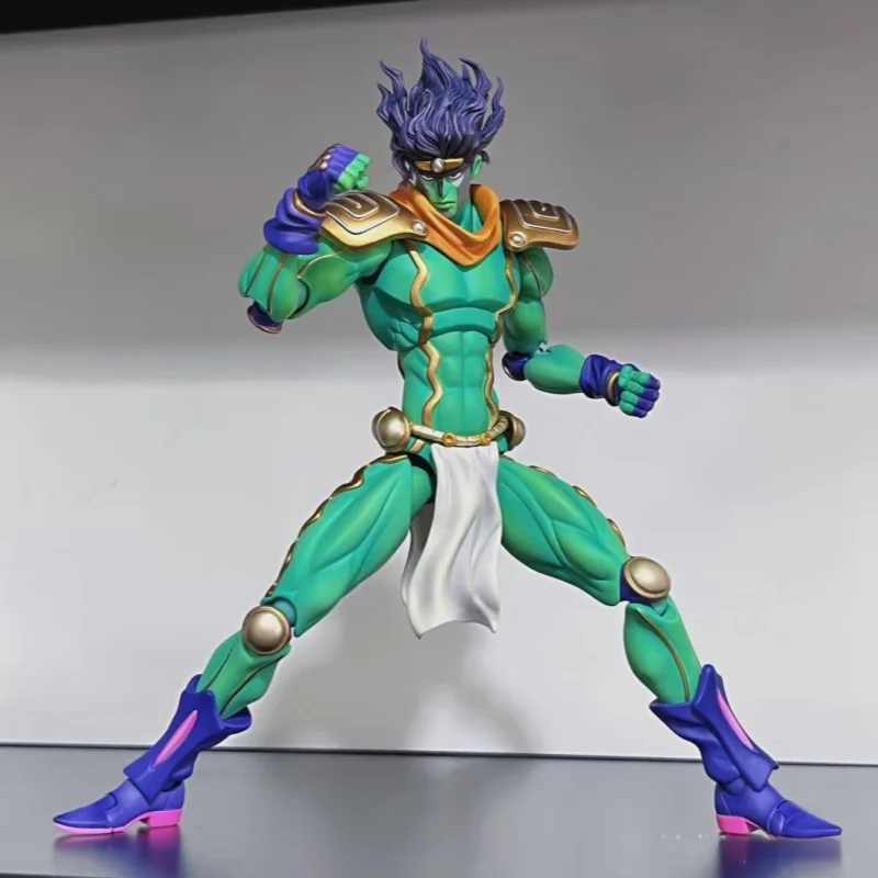 Jojo'S Bizarre Adventure Kujo Jotaro Star Platinum Anime Aktivität Figur Modell Statue Sammlung Desktop Ornament Spielzeug Jungen Geschenk