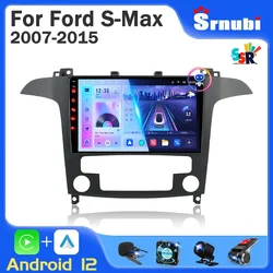 Radio con GPS para coche, reproductor Multimedia con Android 12, 2DIN, Carplay, autorradio, unidad principal, para Ford S Max S-MAX 2007 - 2015