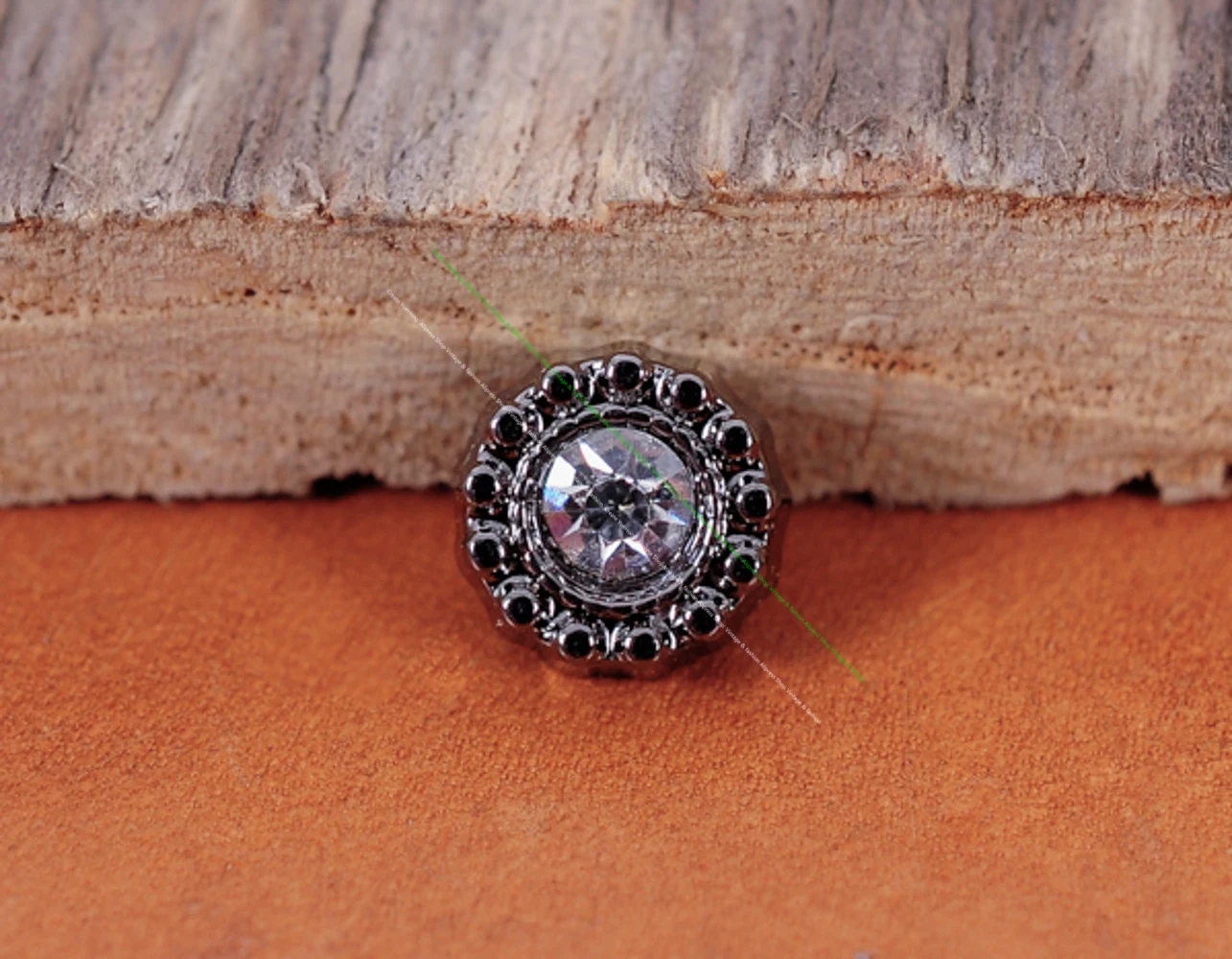 7*7mm Shinny Flower Rhinestone Snap Rivet Studs Tacks For DIY Leathercraft Belt