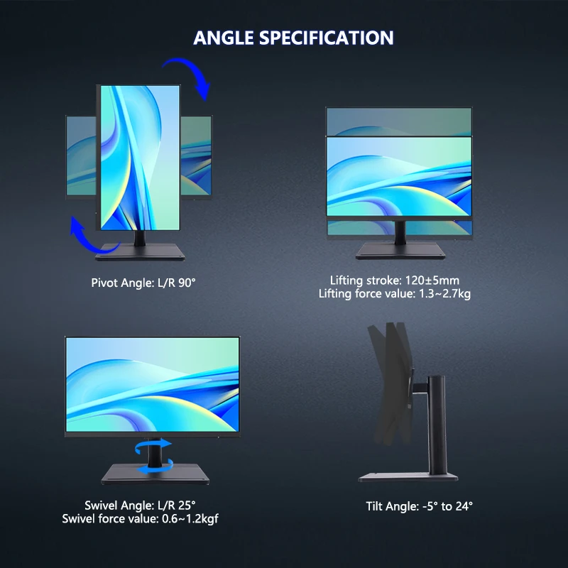 Versatile Adjustable Portable Riser Mount Base For Office Workstation Computer Desk