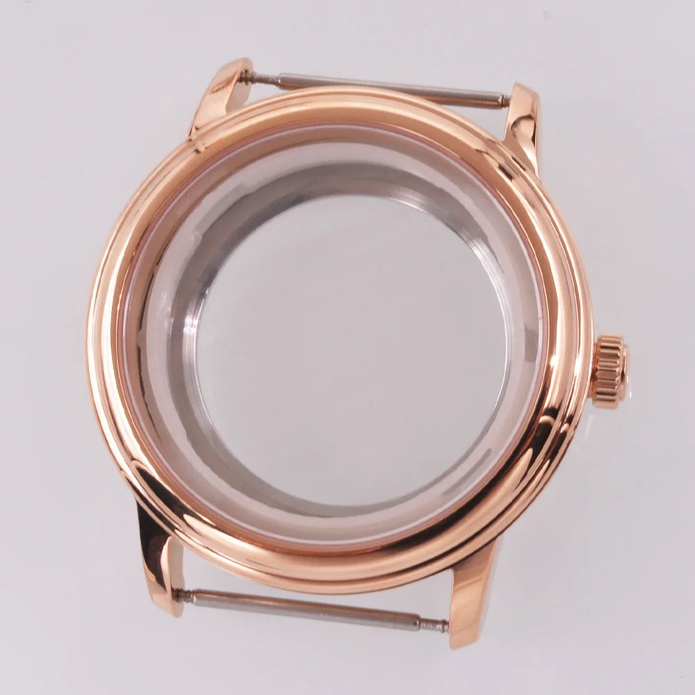 40mm Sapphire Glass Fit NH35 NH36 NH34 Movement Gold/Rose gold/Silver Watch Case