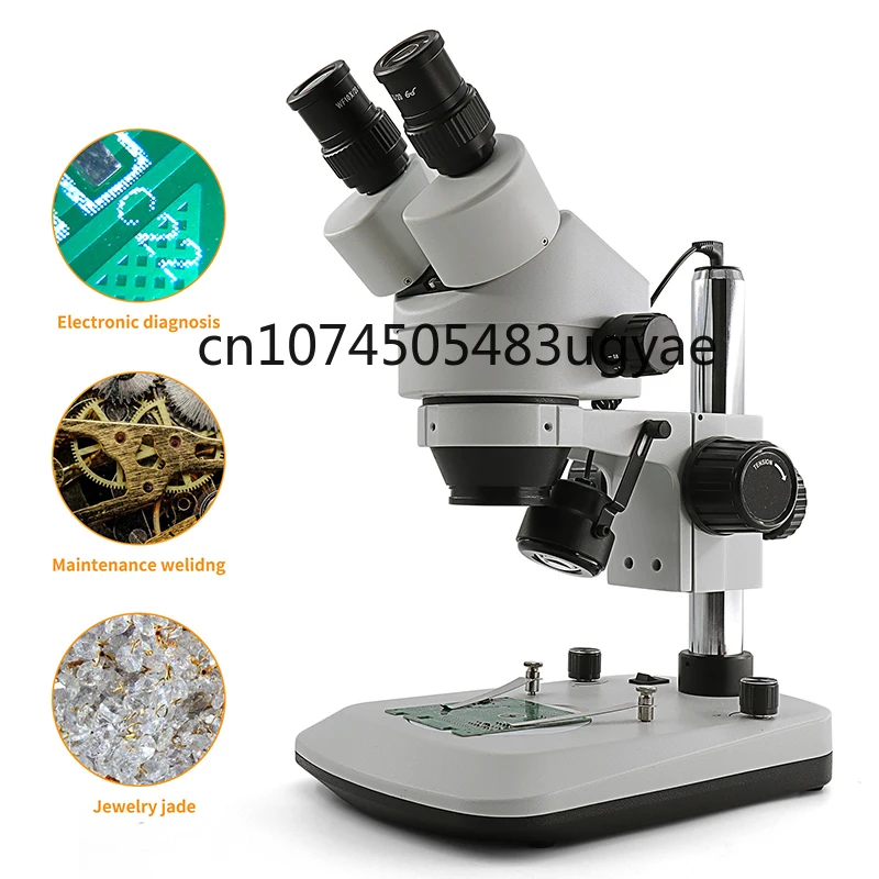 7X-45X Electronic Stereo Microscope, Simul Focal Zoom Stereo Microscope, Industrial Binocular Digital Microscope