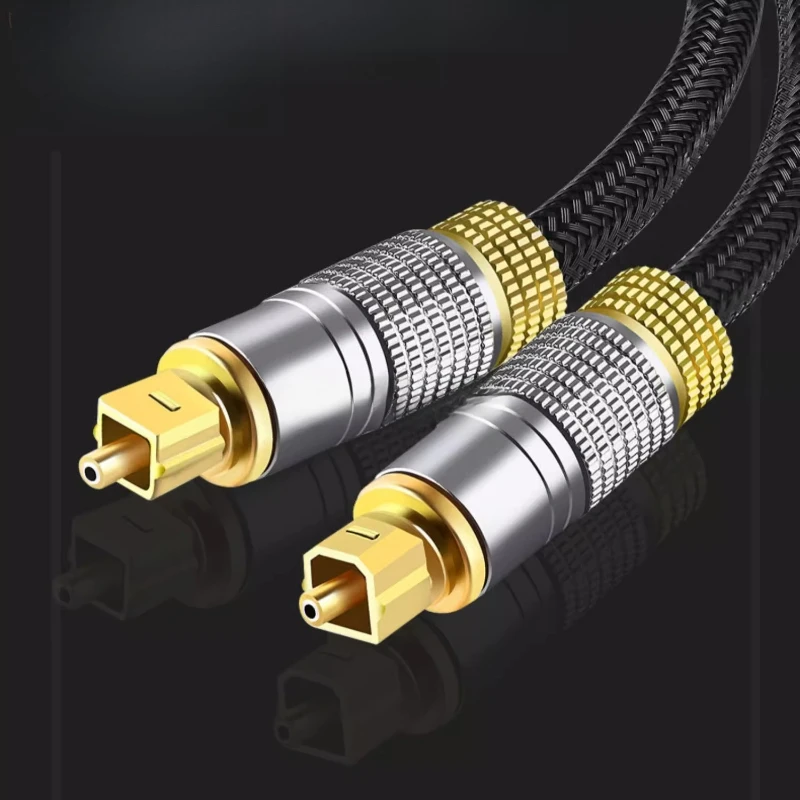 1pcs Coaxial Spdif Cable 7.1 Soundbar 5.1 Digital Optical Audio Cable Toslink Fiber Cable For Amplifiers Player 360