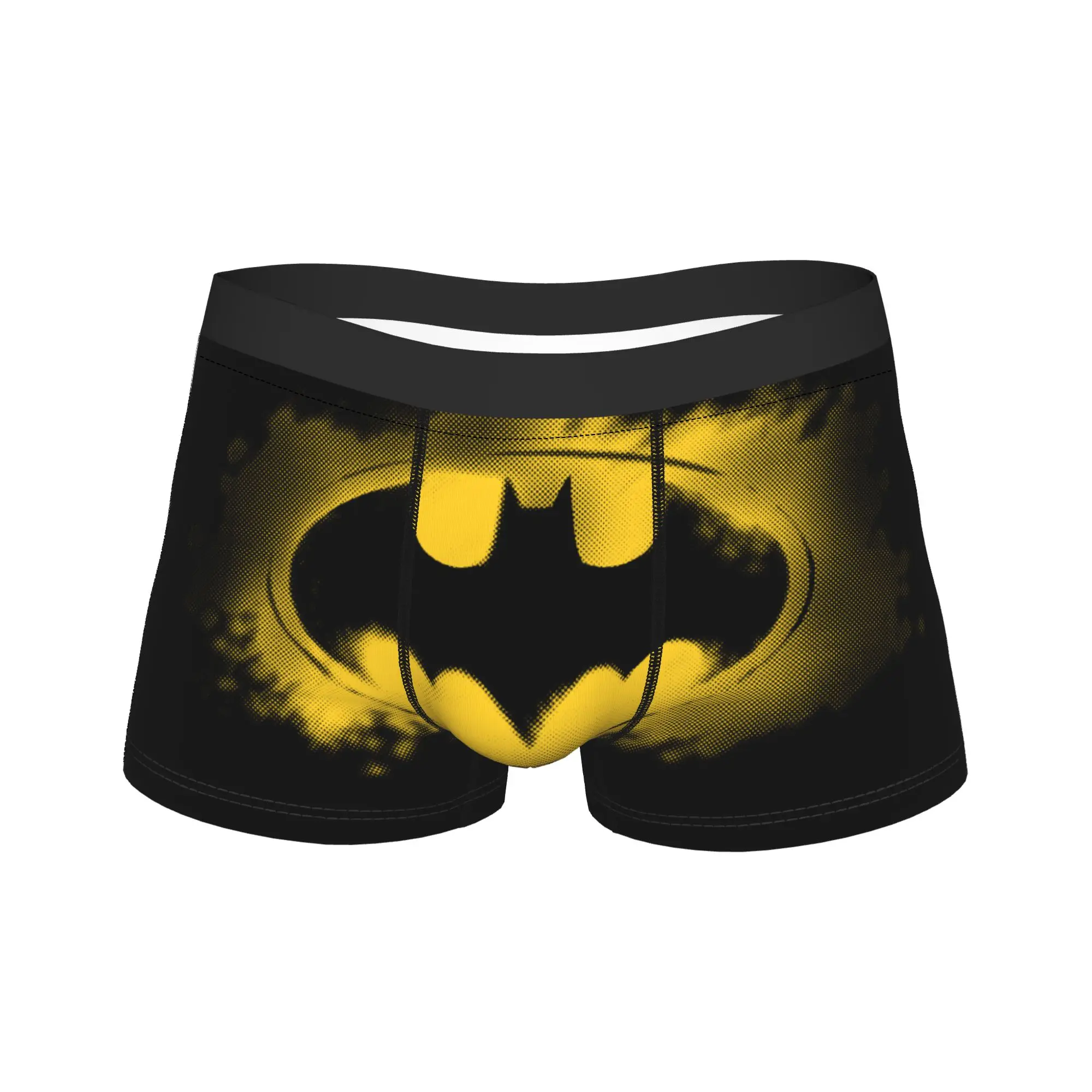 

Men B-Batmans Symbol Logo Boxer Briefs Shorts Panties Soft Underwear Homme Funny S-XXL Underpants