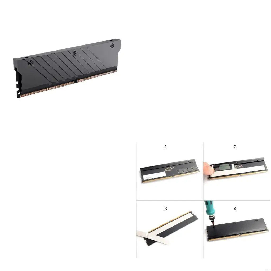 900F 134x34x8mm DDR5 모듈 방열판 DDR5 라디에이터 알루미늄 열저항