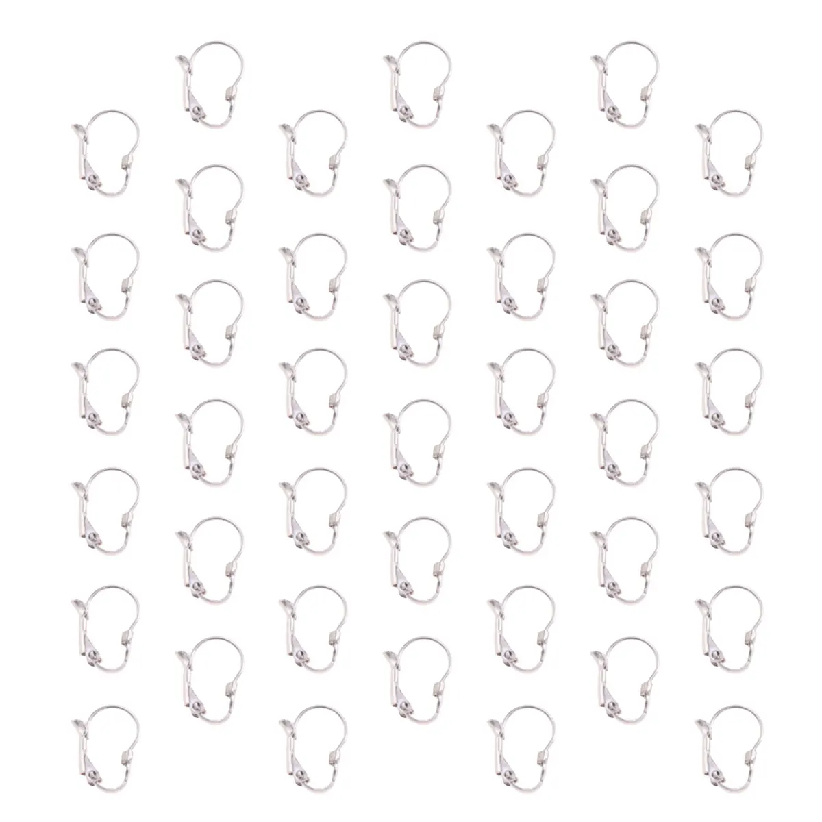 

100 Pcs Stainless Steel Earrings Accessories Durable Lightweight Smooth Surface Diy H made Jewelry Parts Gifts
